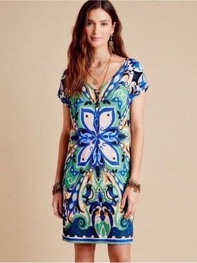 Anthropologie Maeve Folksong Print Dress